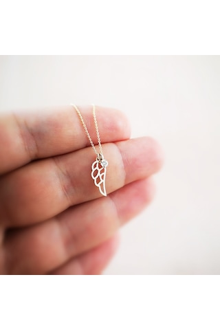 Pırlantalı Altın Minik Melek Kanadı Kolye As1141Pkl Altınsepeti