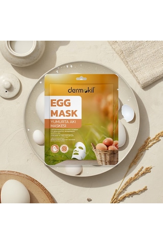 Dermokil Yumurta Kağıt Yüz Maskesi Aknejenik Ve Yağlı Ciltler İçin 20 G X 5 Adet