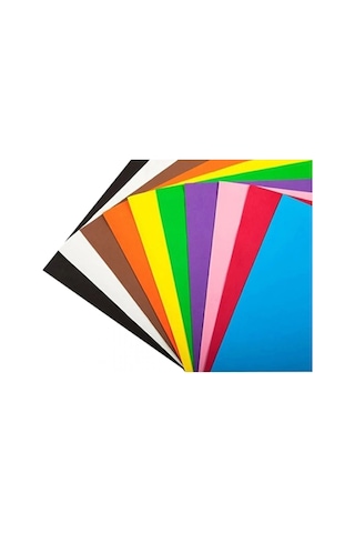 20 Adet Renkli Fon Kartonu 25x35 Cm 10 Karışık Renk 50 x 70