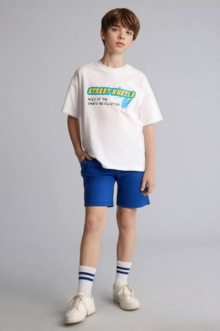 Defacto Oversıze Sweatshirt Kumaşı Şort Erkek Çocuk H2027a826smbe52 Mavi-be52