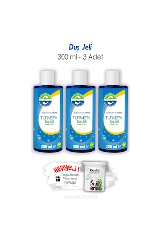 Turmepa Duş Jeli 300 Ml 3 Adet Ve Rosıe Aloe Vera