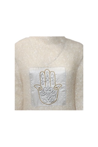 Bulalgiy Kadın Ekru Kazak - Bga00028M