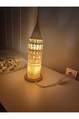 Galata Kulesi Biblo Işıklı Gece Lambası 42 X 13 X 13