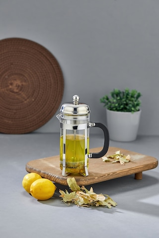 Cooker 350 Ml Cam French Press Gümüş
