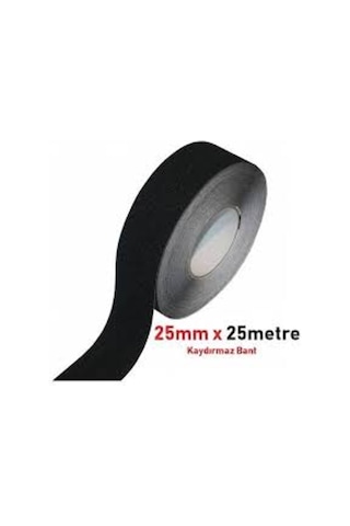 Siyah Merdiven Ve Zemin Kaydırmaz Kaymaz Bant 25Mm X 25Mt (408226009)