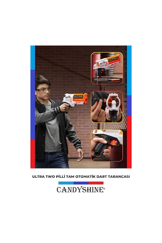 Nerf Ultra Two Pilli Tam Otomatik 6'lı Oyuncak Dart Tabancası