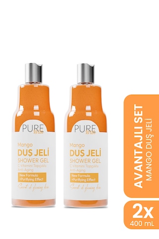 C Vitamin Topçuklu Mango Özlü Arındırıcı Duş Jeli 2x400 Ml Mango