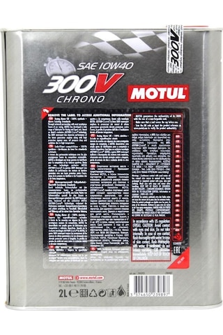 Motul 300V Chrono 10W-40 Tam Sentetik Racing Motor Yağı 2 x 2 L