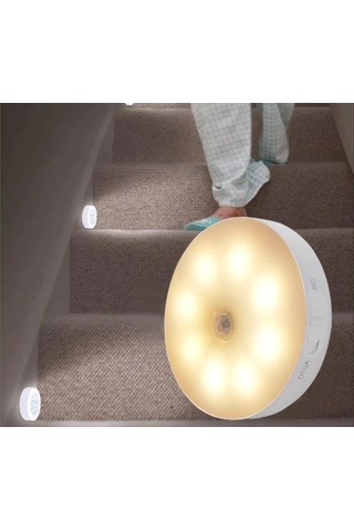 Sge Teknoloji Hareket Sensörlü Sarı Renk Usb Şarjlı Led Işık Lamb (547057224)