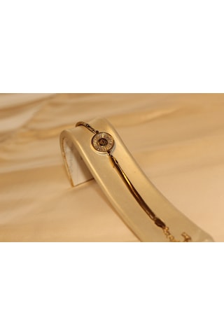 Baget Taşlı Çelik Bileklik Kalpli Sonsuz Işıltılı Balıksırtı Çelik Bileklik Gold