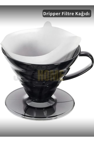 Jet's Home Filtre Kahve Kağıdı Kahve Demleme 100 Adet Beyaz Beyaz