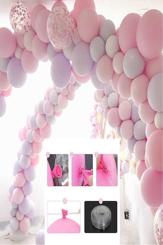 Plastik Balon Zinciri Aparatı 5 Metre 1 Adet Diğer
