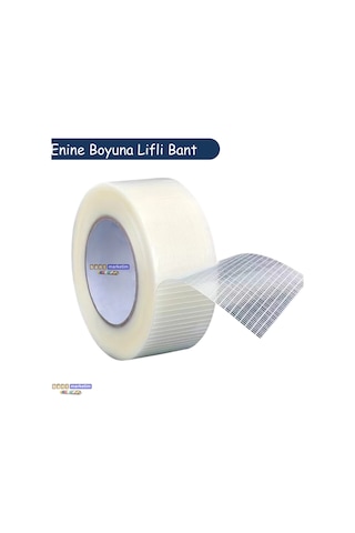 Yırtılmaya Karşı Dirençli, Yüksek Yapışma Gücü Enine Boyuna Lifli Bant 50mmx50mt