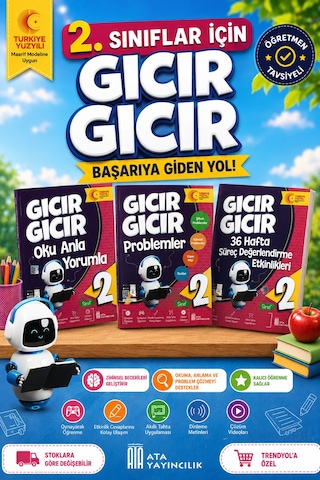 2. Sınıf Gıcır Gıcır Oku Anla Yorumla - Problemler - 36 Hafta Süreç Değerlendirme Etkinlikleri