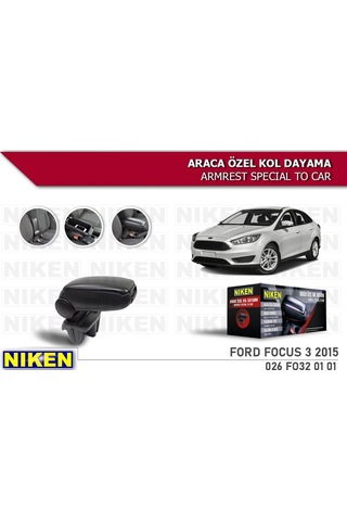 Ford Focus Iıı 2015 Araca Özel Kol Dayama Siyah (546832464)