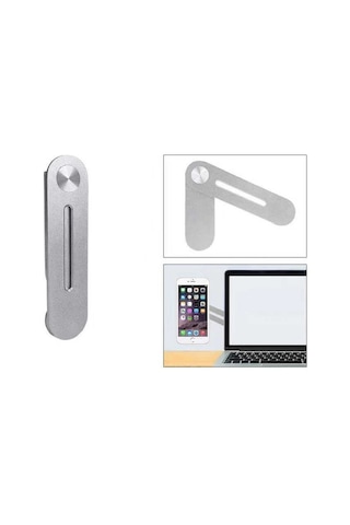 Teknocep F21 Laptop - Monitör Telefon Tutucu-gümüş