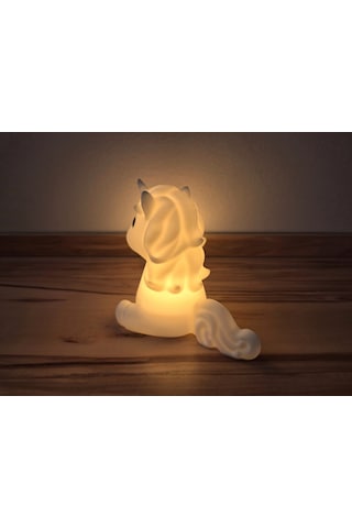 Twin Store 3d Baskı Sevimli Tek Boynuzlu At Formlu Tealight Mumluk Çocuk Odası Dekoratif Mum Tutucu Bzstwın Çok Renkli