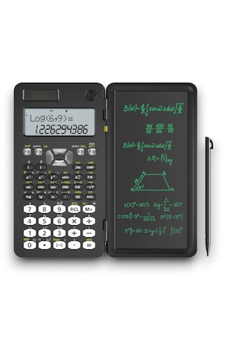 Ny-991ms Yazma Tabletli Bilimsel Hesap Makinesi - Güneş Enerjili Ve Pilli - 349 Fonksiyonlu - 1 Adet Siyah