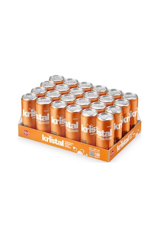 Kristal Portakal Aromalı Gazlı İçecek 330 ml 24'lü