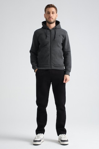 Shooter Sportswear Shooter Erkek Kışlık Eşofman Takımı Luxe Regular Kapüşonlu Antrasit