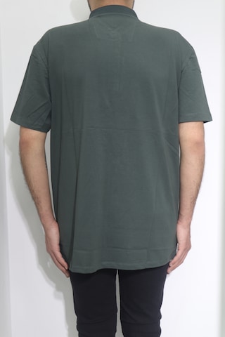 Santa Dmctekstil Erkek Desenli Spor Kesim Rahat Kalıp Polo Yaka Battal T-shirt Haki