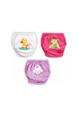 Erkek Çocuk Turuncu Pamuk Alıştırma Külodu 3'lü Poopes