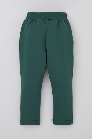 Breeze Erkek Bebek Eşofman Altı Ayıcık Armalı Düğme Aksesuarlı 9 Ay-3 Yaş, Zümrüt Yeşili Zümrüt Yeşili