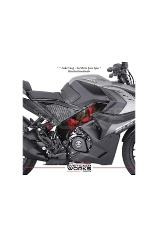 Bajaj Pulsar Rs200 Orta Şase Kaplama Punisher Desen Sticker Diğer