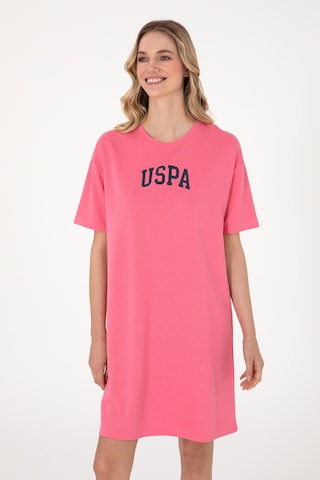 U.s. Polo Assn. Kadın Koyu Pembe Elbise Örme 50306675-vr167 Koyu Pembe