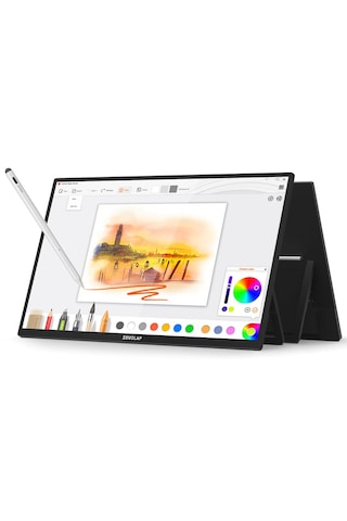 Zeuslap Z22p Pro 22" 2560 1440 60hz 2k Ips Panel Type-c 100% Srgb 400cd/m² Kalem Destekli Dokunmatik Taşınabilir Monitör Zl-z22p-pro
