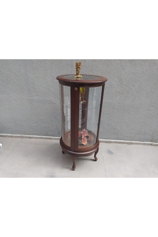 Bengimobilya Gümüşlük Yuvarlak Model 78 Cm Parlak Ceviz Kayın Lükens Aslan Aya (482396883)