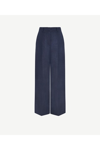Yargıcı Düz Kalıp Ütü İzli Pantolon 25ykpn3043p 004 Lacivert