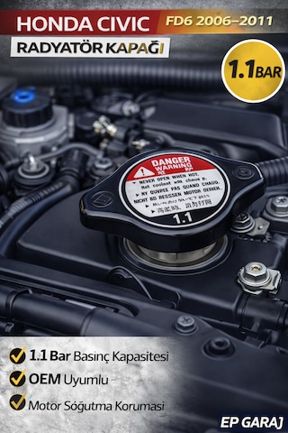 Honda Vtec Fd6 Oem 1.1 Bar Radyatör Kapağı -