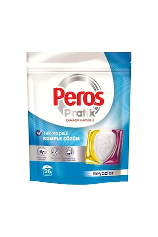 Peros Pratik Matik Tek Kapsül Komple Çözüm Beyazlar Ve Renkliler 26+26 52 Tablet 420 G