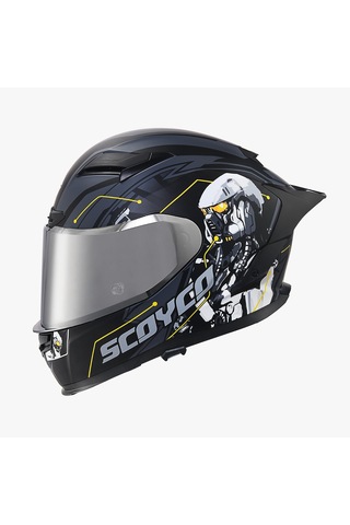 Scoyco Cyber Kapalı Kask Siyah
