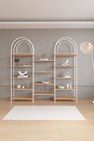 Çevir Kur Bohem Atlantik Çam Raf Çok Amaçlı Dekoratif Dolap & Kitaplık 199x203x29 Atlantik Çam