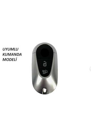 Mercedes Yeni Kumanda İçin Uyumlu Karbon Anahtarlık Anahtar Kabı Keychain