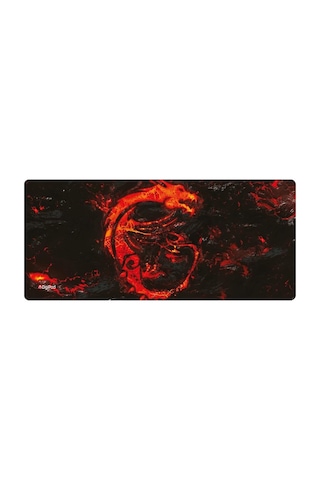 Digipod Gaming Oyuncu Mousepad 90x40 Xxl Kaymaz Taban Kızıl Ejderha 4mm Kalınlık