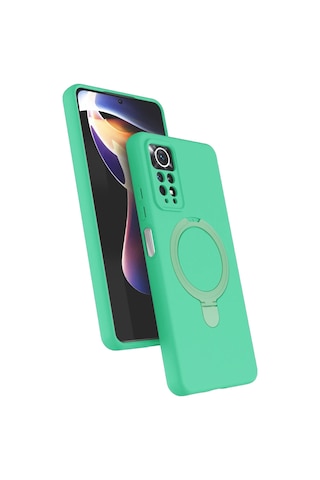 Newface - 861 - Xiaomi Redmi Note 12 Pro 4g Regal Magsafe Standlı Kapak - Spt-gld - - Yeşil