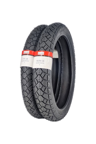 Kışlık Lastik 90/90-18 Ve 275-18 Takım Tl Tubeless - Dubleks