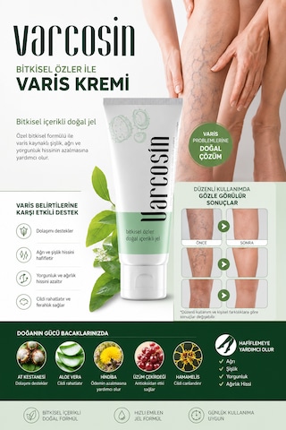 Varcosinbiofresha Varcosin Variz Kremi Bacak Onarıcı Jel 100 Ml