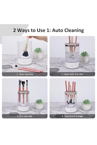 Comius Sharp Makyaj Fırçası Temizleyici, Otomatik Dönen Kozmetik