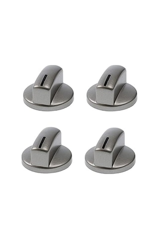 Bosch Ve Siemens İle Uyumlu Ocak Fırın Düğmesi, 4'lü Set, Gri