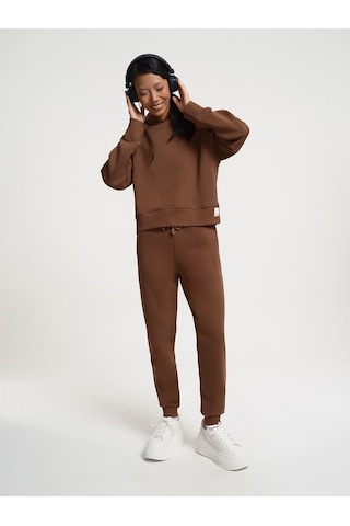 Regular Fit Kadın Eşofman Altı Camel