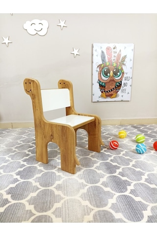 Miracle 3d Sırt Dayamalı Çocuk Sandalyesi Dinazor Figürlü 1668978069 Atlantik Çam