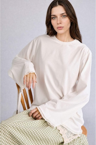 Defacto Relax Fıt Uzun Kollu Ecru Tunik H7727ax26smer105 Ekru-er105