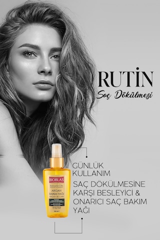 2 Adet Bioblas Saç Bakım Yağı Botanic Oils 100 Ml Argan