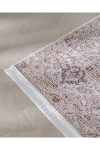 Madame Coco Sauvrel Shiny Effect İpeksi Kadife Halı - Kahverengi - 80x300 Cm 8684427224168 Çok Renkli