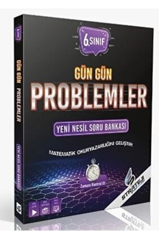6.Sınıf Gün Gün Problemler Soru Bankası - Strateji Yayınları 6.Sınıf Gün Gün Problemler Soru Bankası - Strateji Yayınları