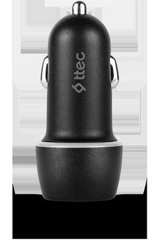 Ttec SmartCharger 2.1A Araç Şarj Aleti ve Trio Kablo Siyah - 2CKS20TS